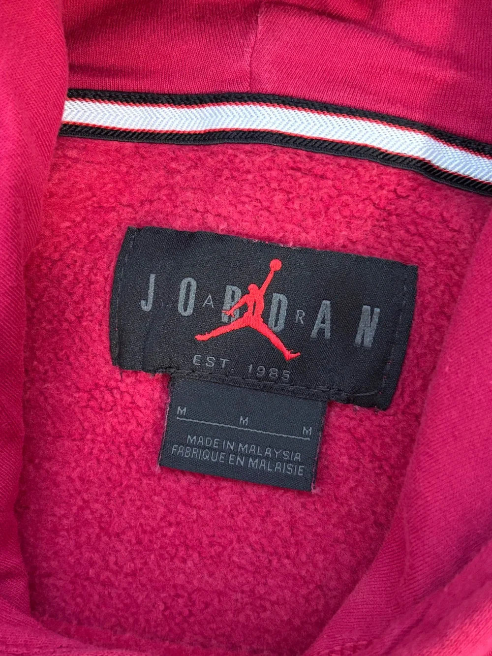 Jordan Size Medium Flight MVP Burgundy Graphic Pullover Sweatshirt Jumpman 23